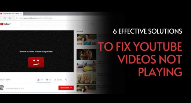 solutions to fix YouTube videos not playing