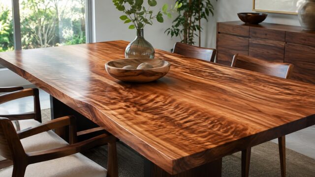 Koa wood dining tabele