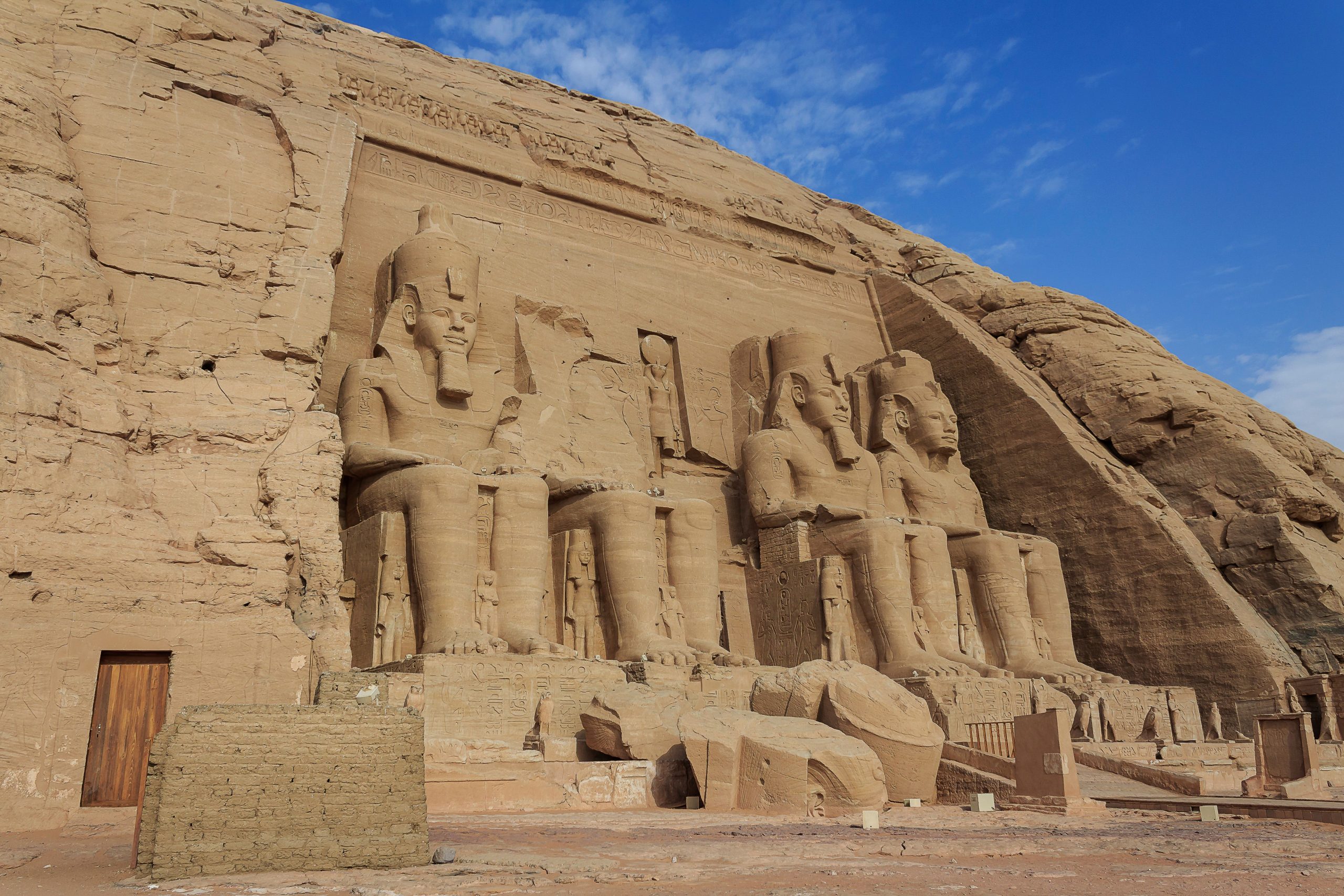 10 Ancient Egyptian Temples Worth Visiting and the History Behind Them Majestic view of the Abu Simbel temples carved into rock in Egypt